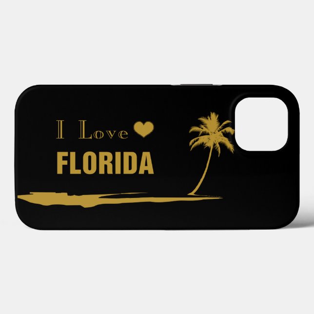 I Love Florida Gold Case-Mate iPhone Case (Back (Horizontal))