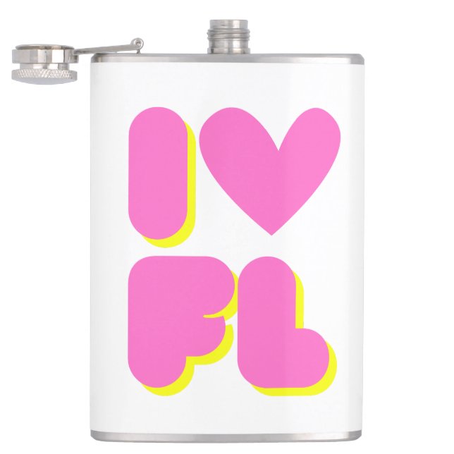 I Love Florida Hip Flask (Opened)