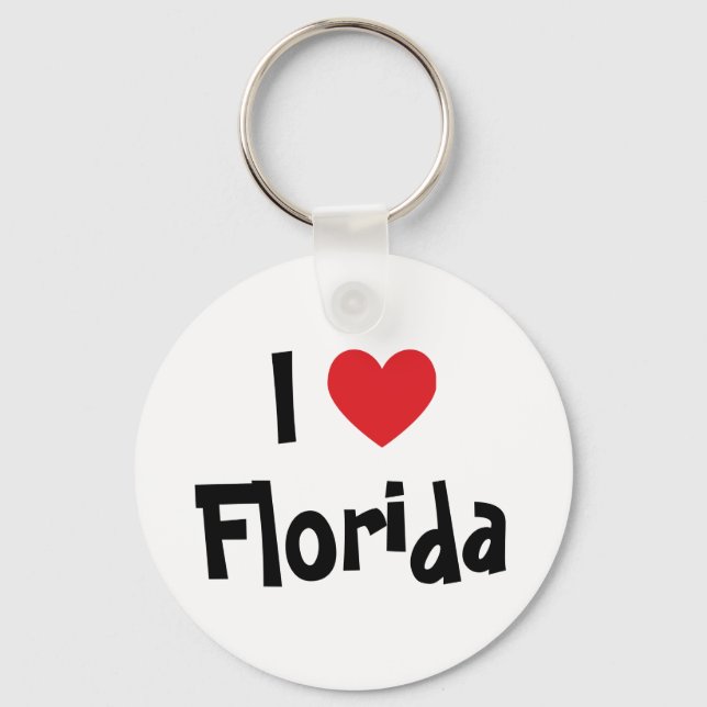 I Love Florida Key Ring (Front)