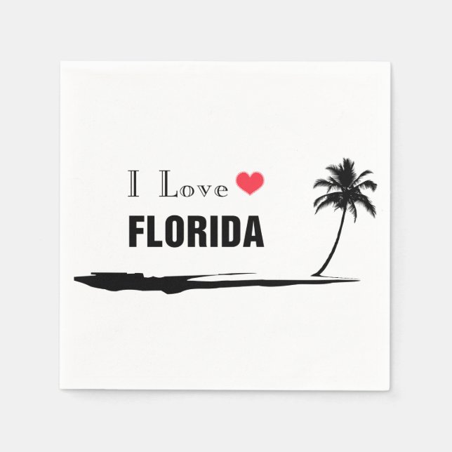 I Love Florida Napkin (Front)