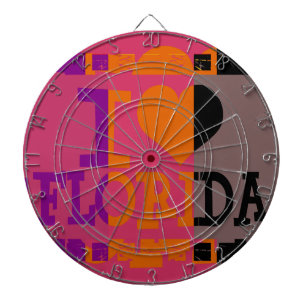 I love Florida - Pop art 2 Dartboard
