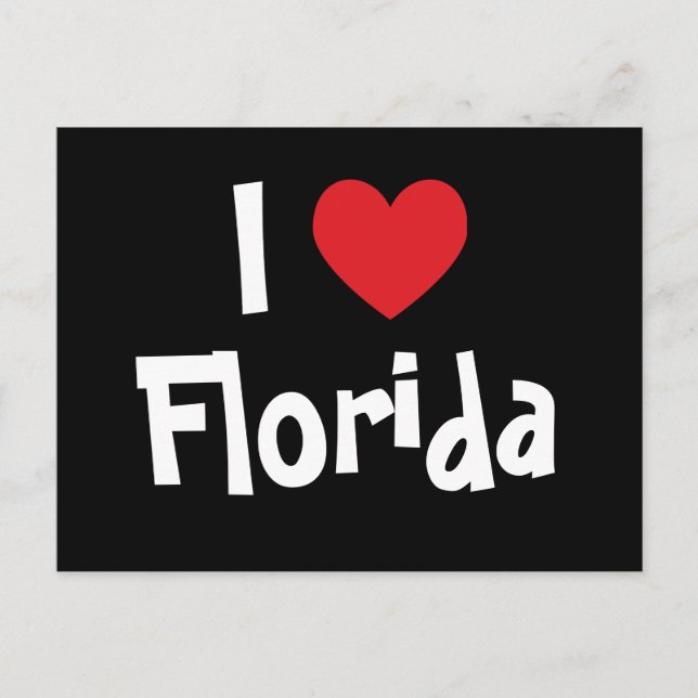 I Love Florida Postcard (Front)