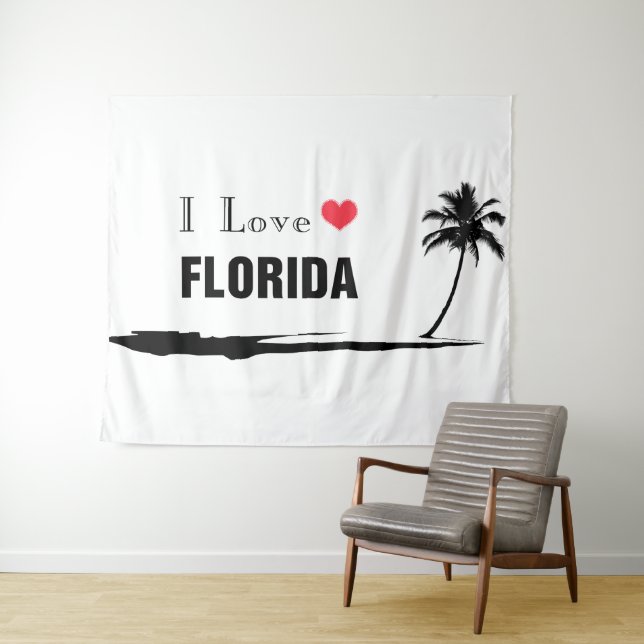 I Love Florida Tapestry (In Situ (Horizontal))