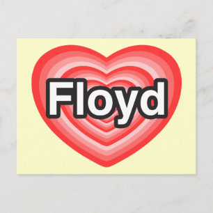 I love Floyd. I love you Floyd. Heart Postcard