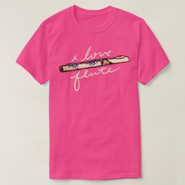 I love flute1 T-Shirt (Design Front)