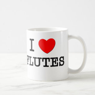I Love Flutes Coffee Mug