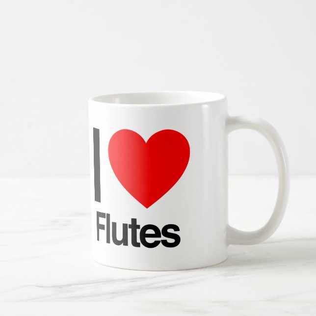 i love flutes coffee mug (Right)