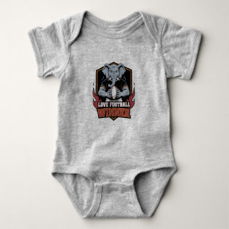 I love football baby bodysuit