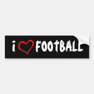I Love Football Bumper Sticker
