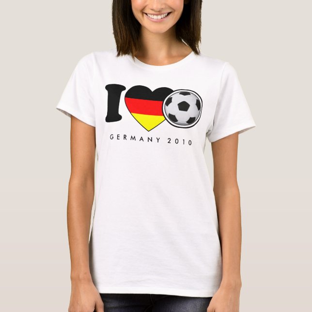 "I Love Football" Damen-Shirt Germany T-Shirt (Front)