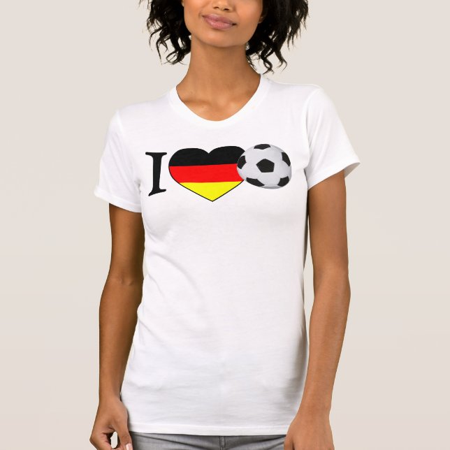 "I Love Football" Germany Girls Shirt (Front)