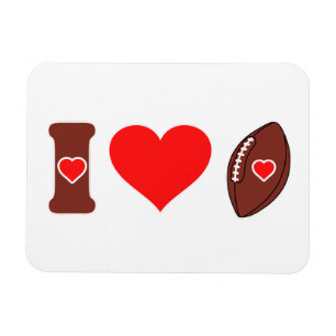 I love Football Magnet