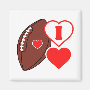 I love Football  Magnet