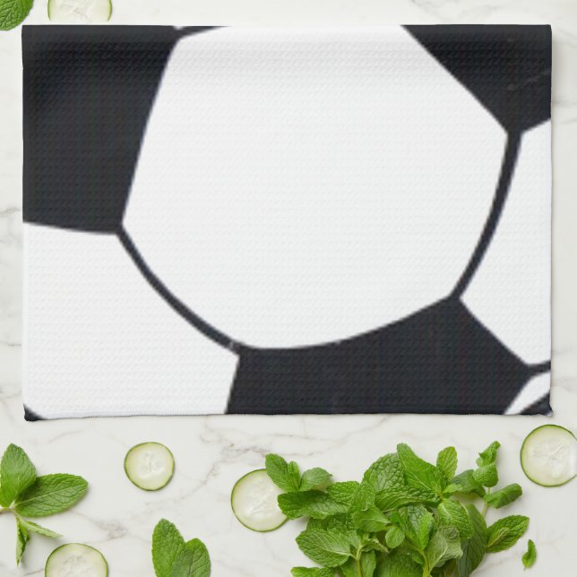 I Love Football (Soccer) Heart of the Game: I Love Tea Towel (Folded)