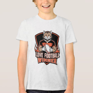 I love football Tri-Blend shirt