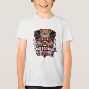 I love football Tri-Blend shirt