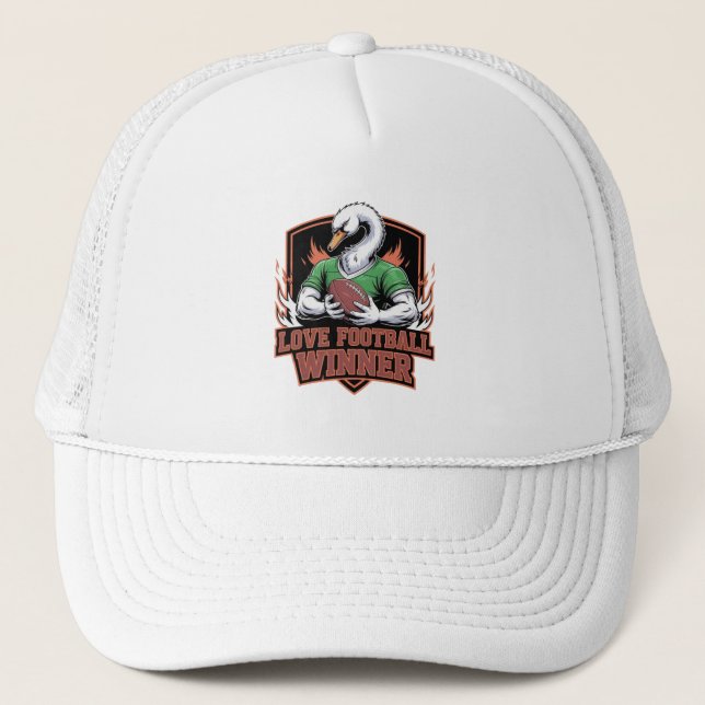 I love football  trucker hat (Front)