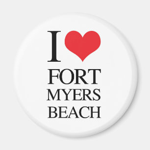 I Love Fort Myers Beach Magnet
