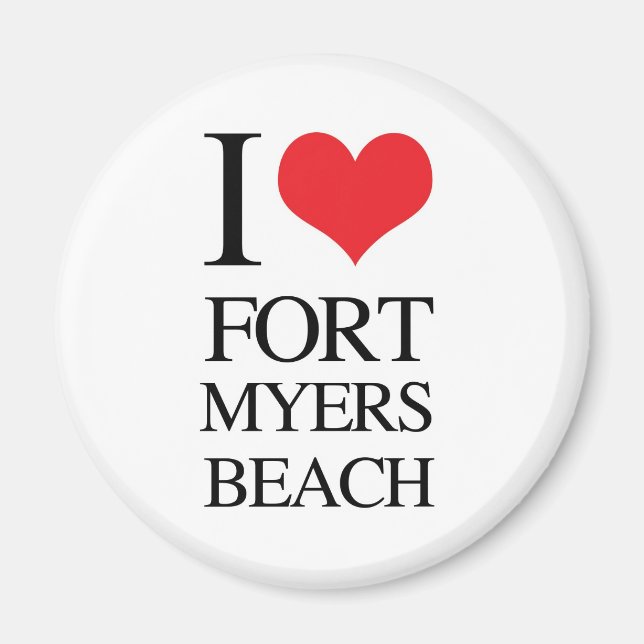 I Love Fort Myers Beach Magnet (Front)