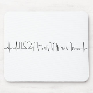 I love Fort Worth in an extraordinary ecg style Mouse Pad