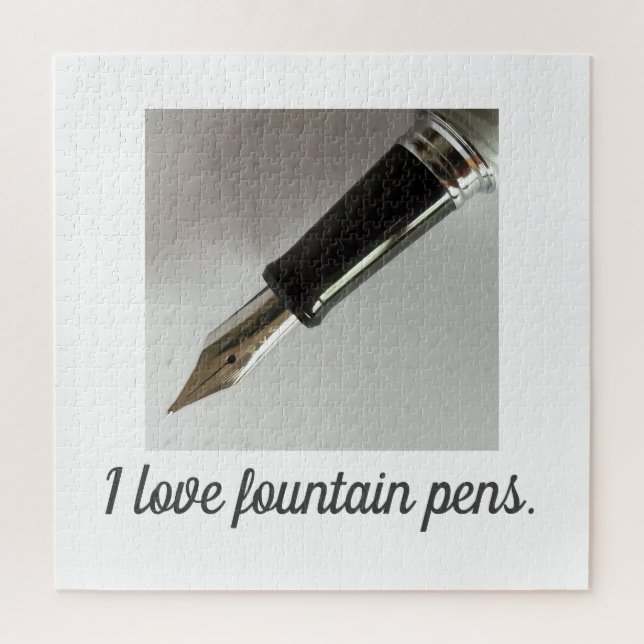 I Love Fountain Pens Jigsaw Puzzle (Vertical)