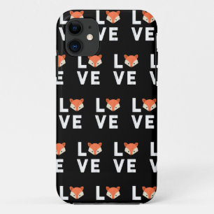 I Love Foxes Cute Fox Funny Fox Love Animal Face Case-Mate iPhone Case