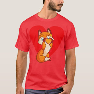 I Love Foxes Fox Heart for Women Girls Kids Cute F T-Shirt