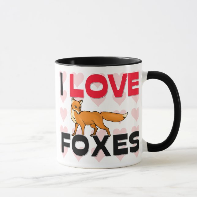 I Love Foxes Mug (Right)