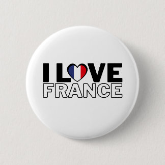 I LOVE FRANCE - For real French people! 6 Cm Round Badge