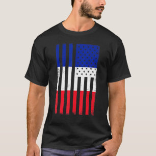 I Love France National Day French Flag Paris Heri T-Shirt