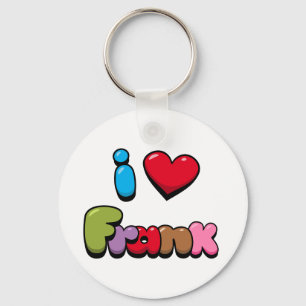 I Love Frank Key Ring