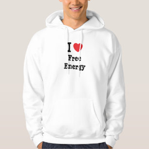 I love Free Energy heart custom personalised Hoodie