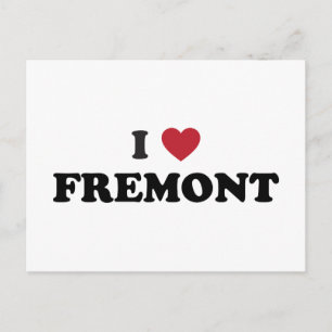 I Love Fremont California Postcard