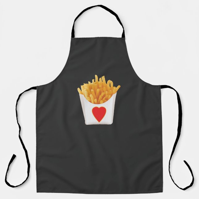 I Love French Fries Apron (Front)
