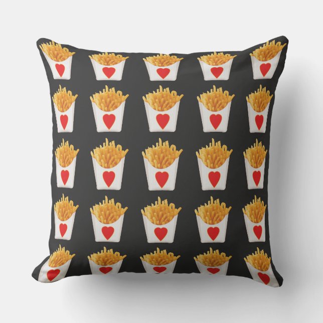 I Love French Fries Cushion (Front)