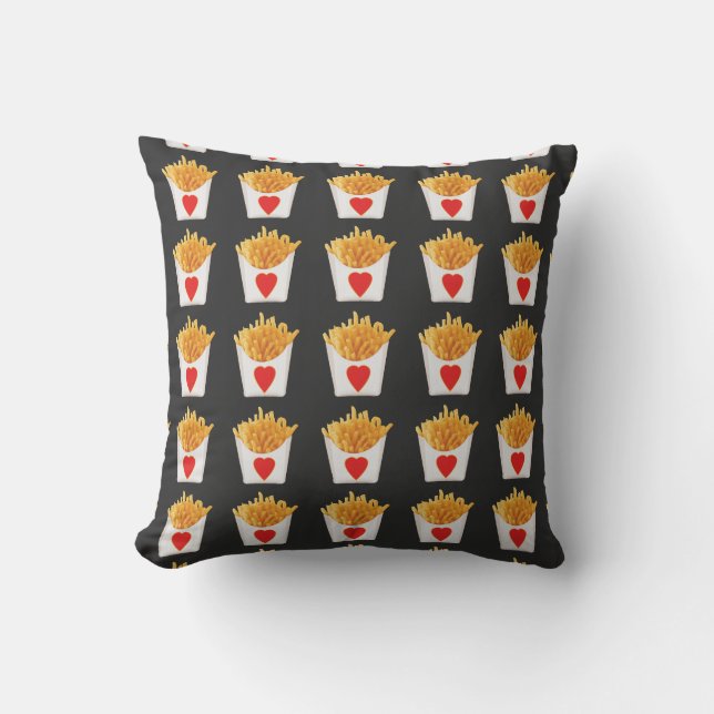 I Love French Fries Cushion (Front)