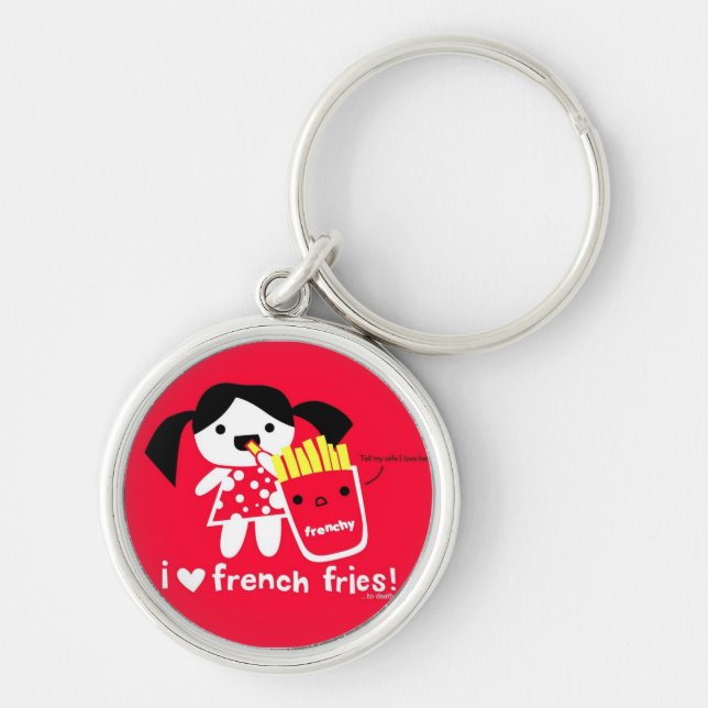I LOVE FRENCH FRIES KEYCHAIN (Front)