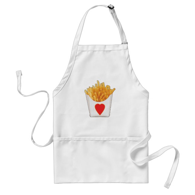 I Love French Fries Standard Apron (Front)