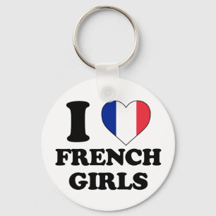 I love French girls Key Ring