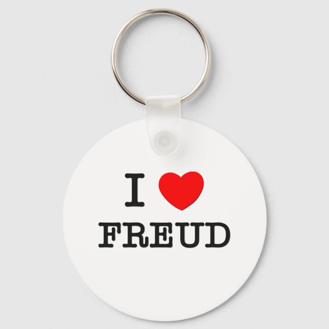 I Love Freud Key Ring (Front)