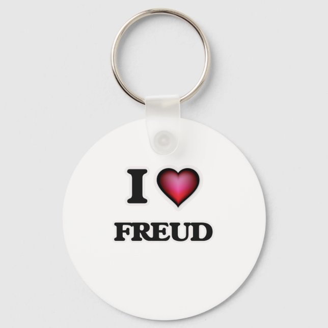 I love Freud Key Ring (Front)