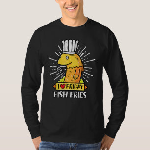 I Love Friday Fish Fries Pescatarian Food 1 T-Shirt