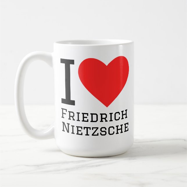 I love Friedrich nietzsche  Coffee Mug (Left)