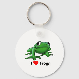 I love Frogs Key Ring