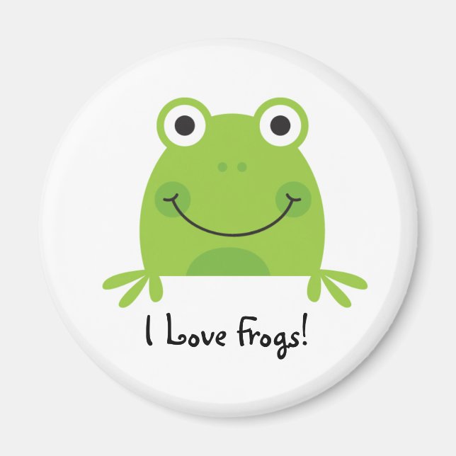 I Love Frogs! Magnet (Front)