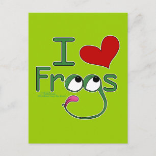 I love FROGS Postcard