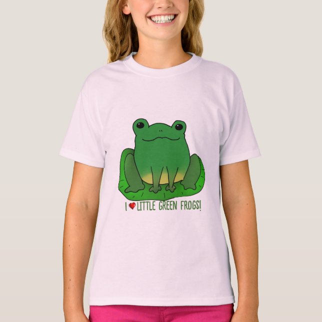 I Love Frogs T-Shirt (Front)