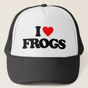 I LOVE FROGS TRUCKER HAT