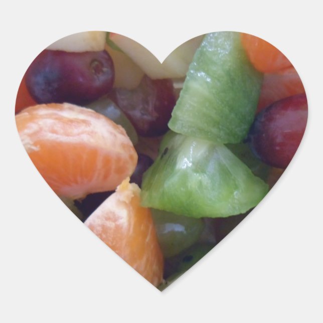 I love fruit stickers. heart sticker (Front)