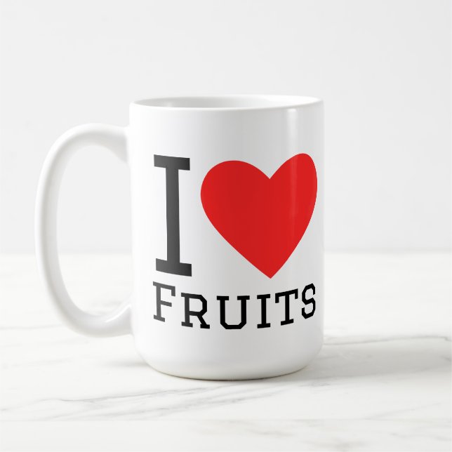 I love fruits coffee mug (Left)